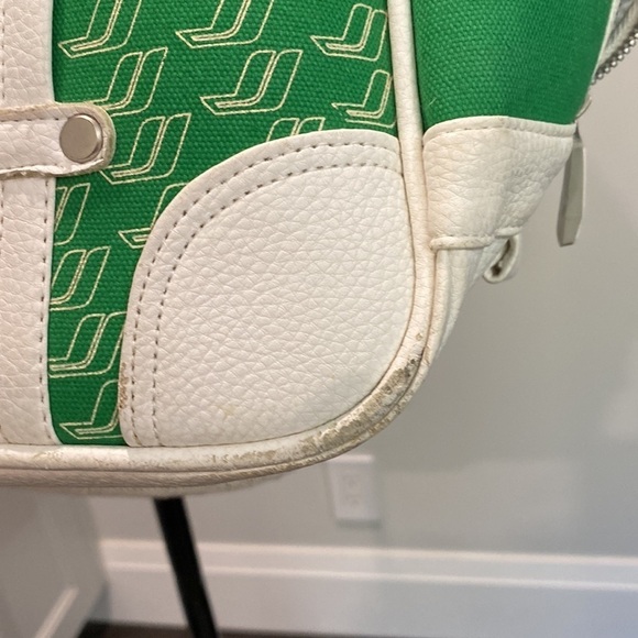 80's Green Monogram Tote bag - Picture 14 of 16